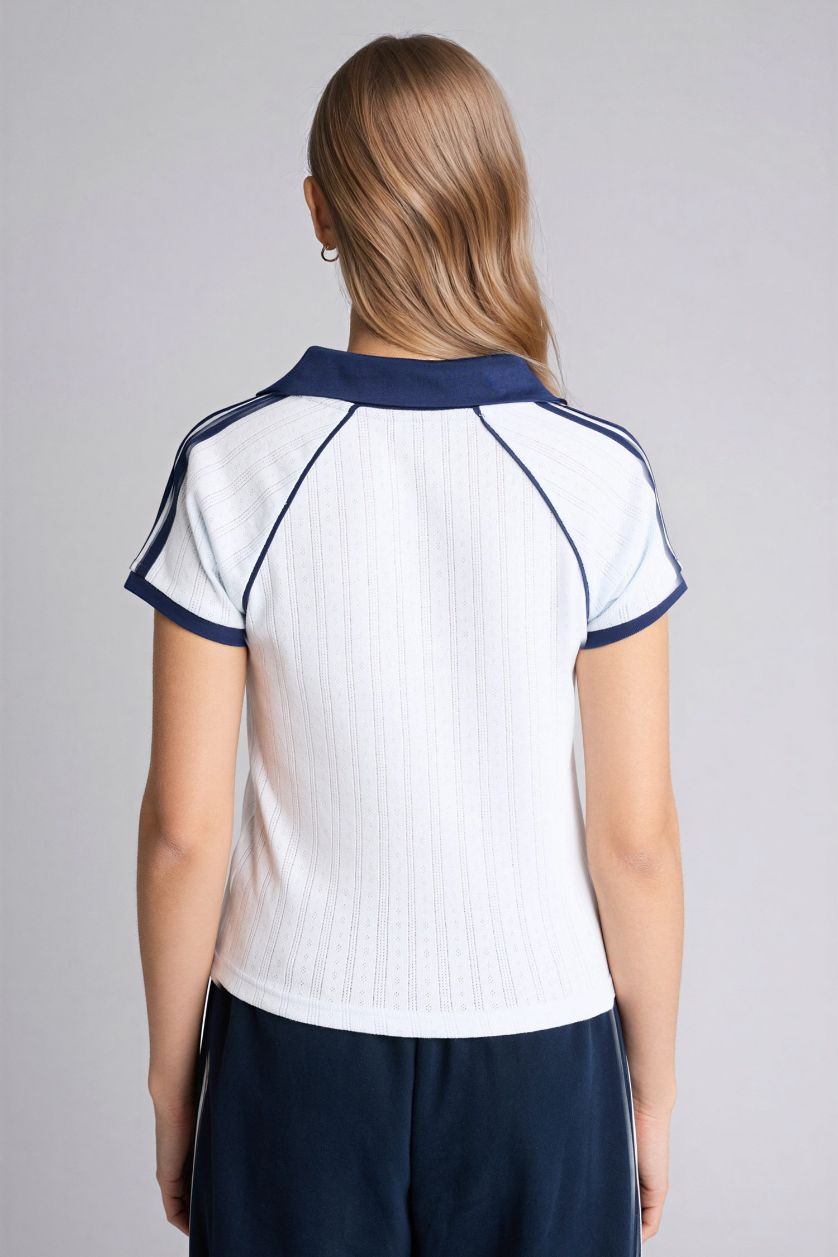 WOMAN Light Blue Fitted Short Sleeve T-Shirt