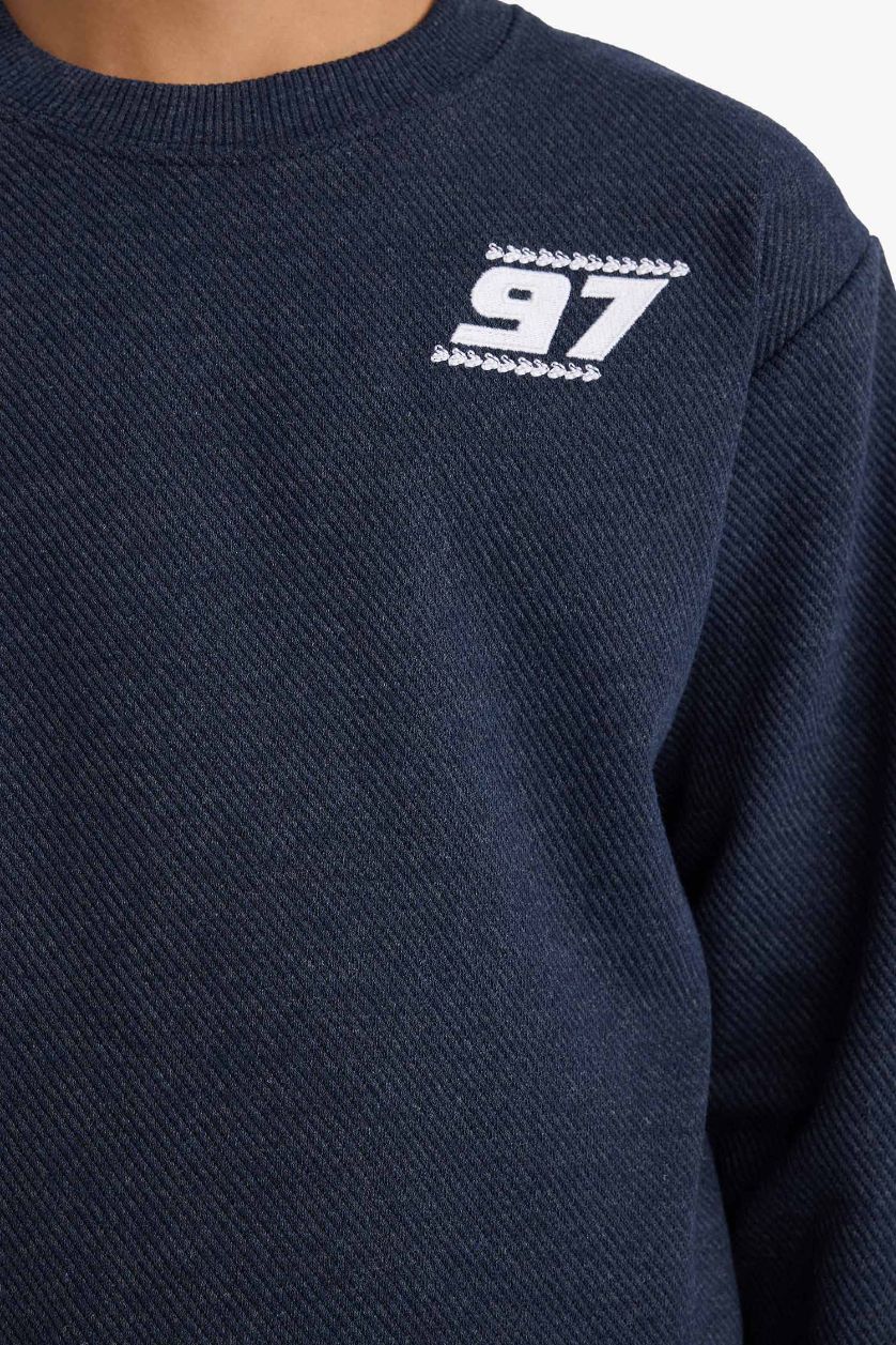 Boys & Teens NAVY Boy Printed Sweatshirts Sweatpants 2 Piece Set