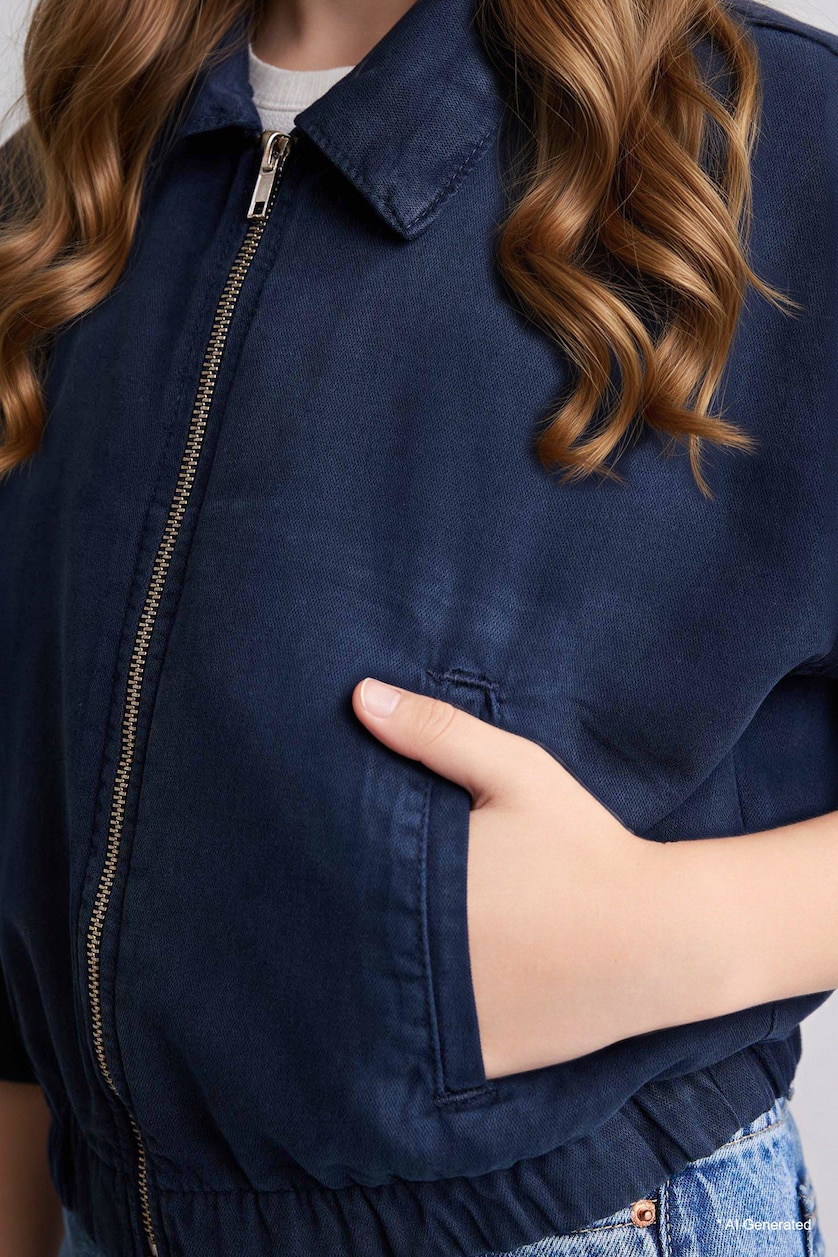 FILLES Marin Chemise en Tencel pour fille
