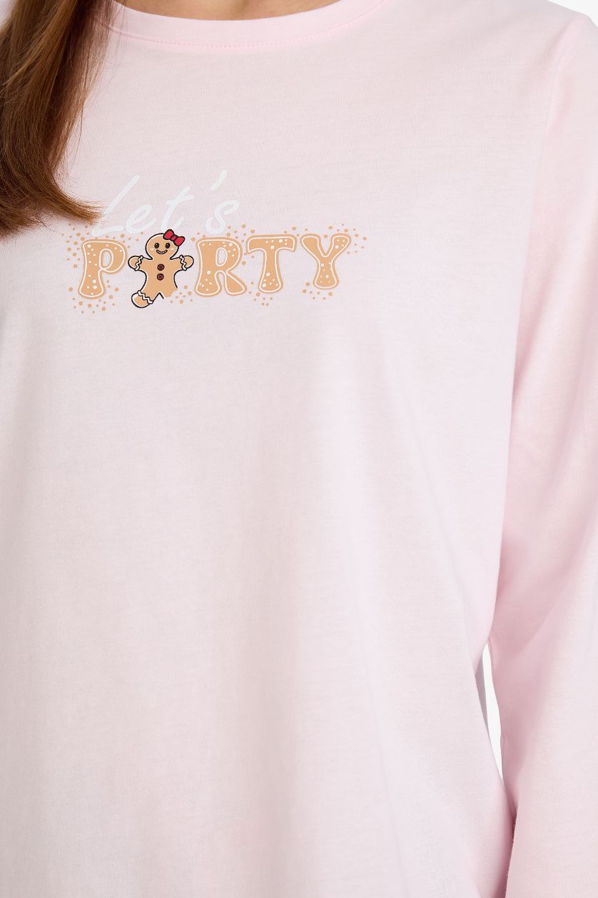 نساء كحلي سيت قصة عادية ردن طويل - قطعتين