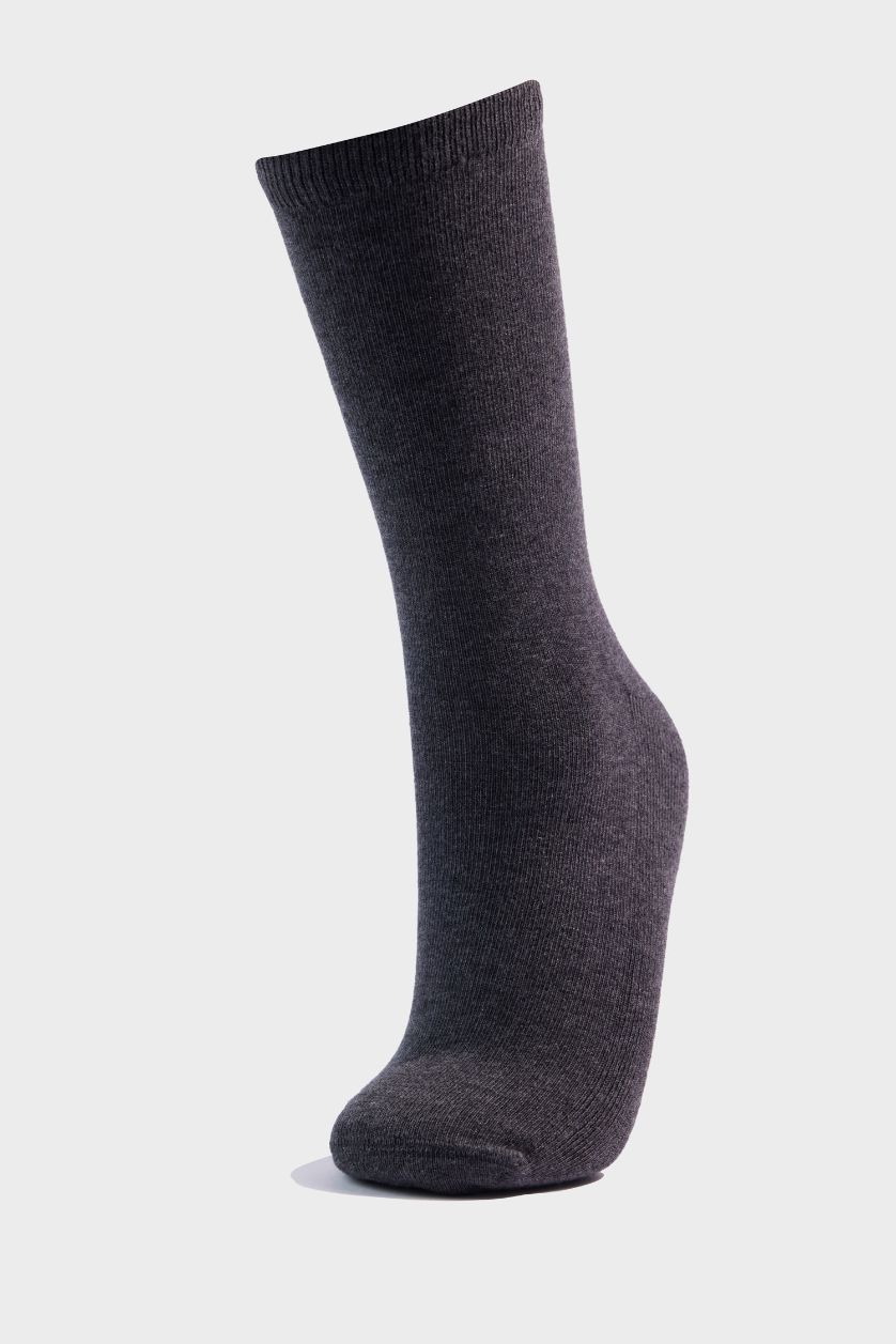 Erkek Gri Melanj Erkek 3'lü Modal Havlu Çorap