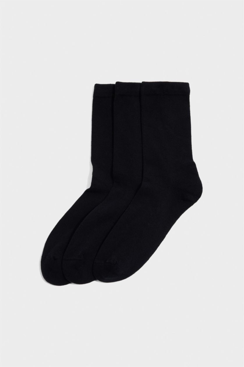 Young Boys - Teen Boys Black Boy 3 piece Terry Socks