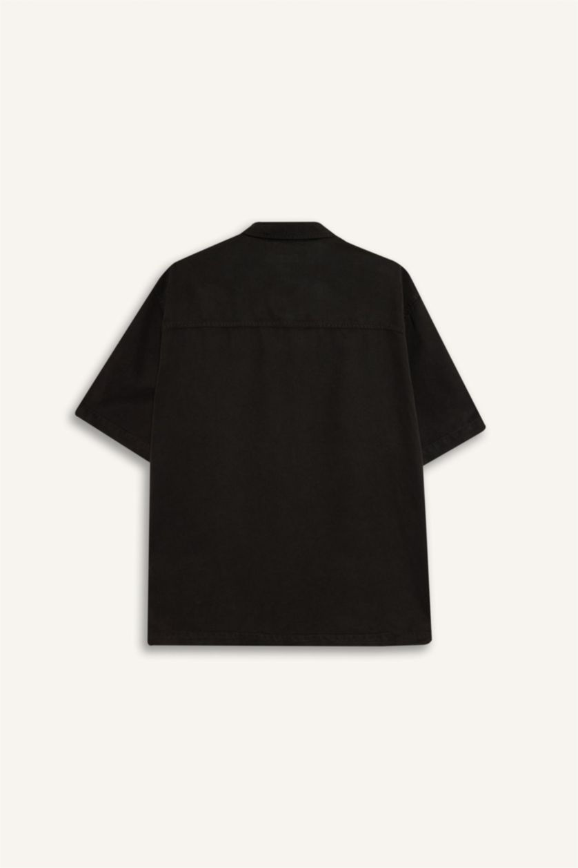 Man Dark Brown Premium Tencel Shirt