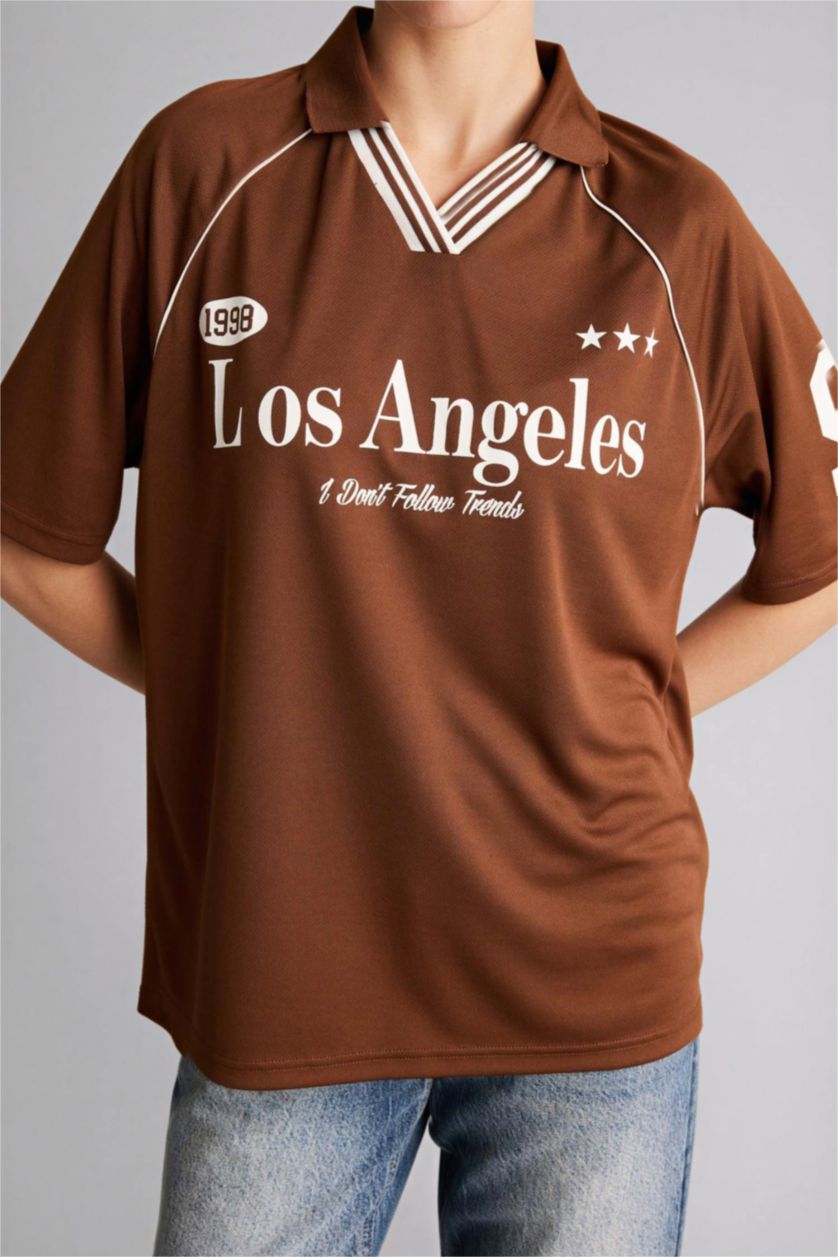 WOMAN Brown Woman Short Sleeve T-Shirt