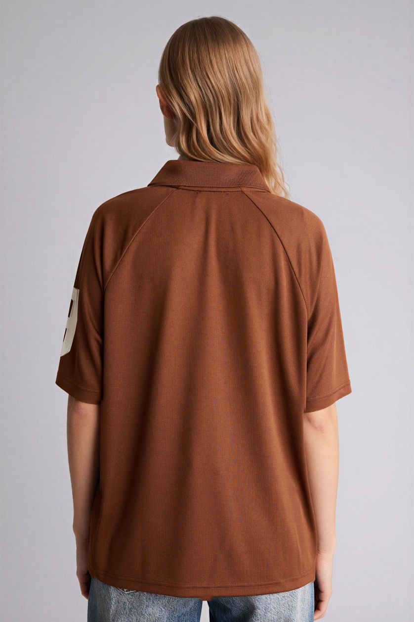 WOMAN Brown Woman Short Sleeve T-Shirt