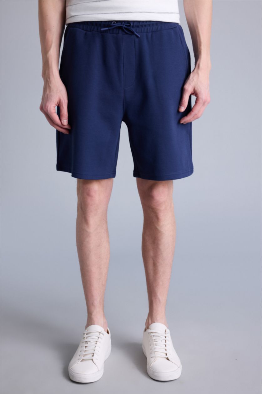Erkek Lacivert Regular Fıt Şort
