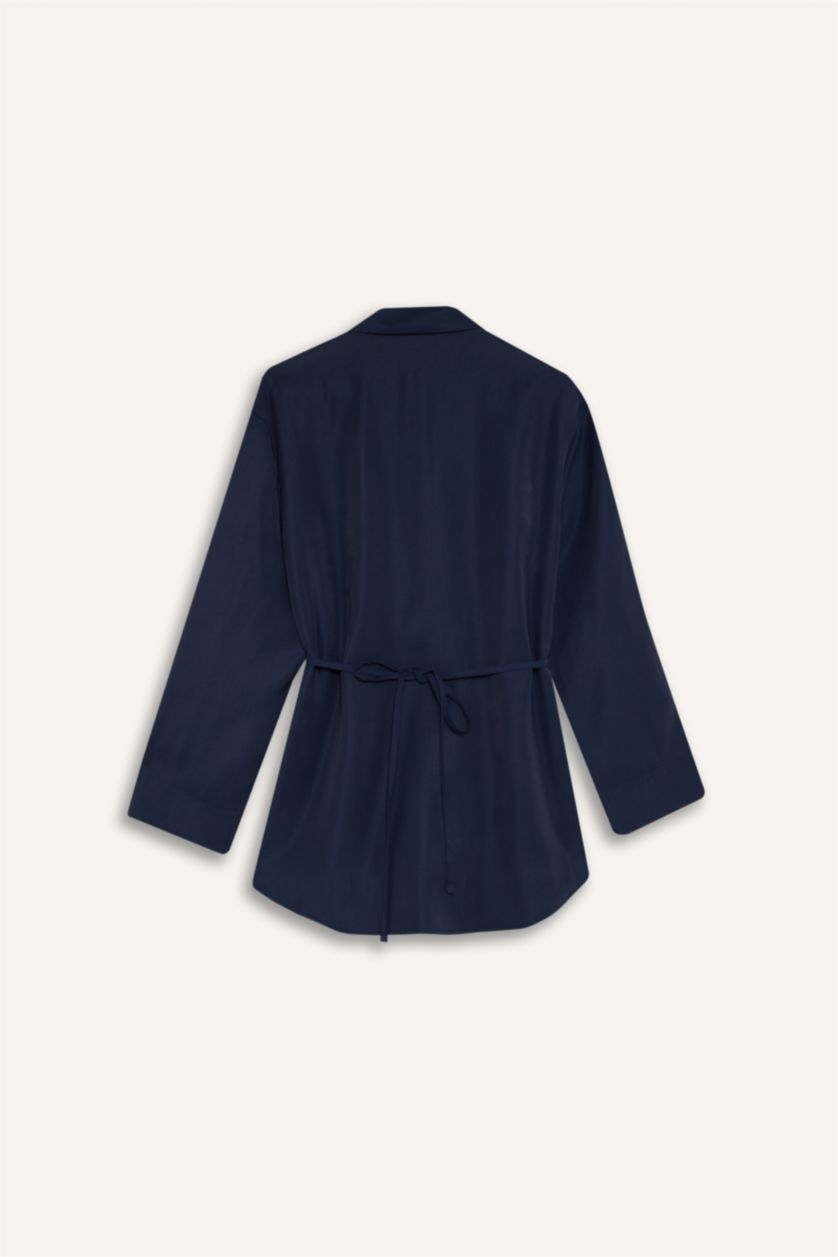 Woman NAVY Regular Fit modal Long Sleeve Tunic