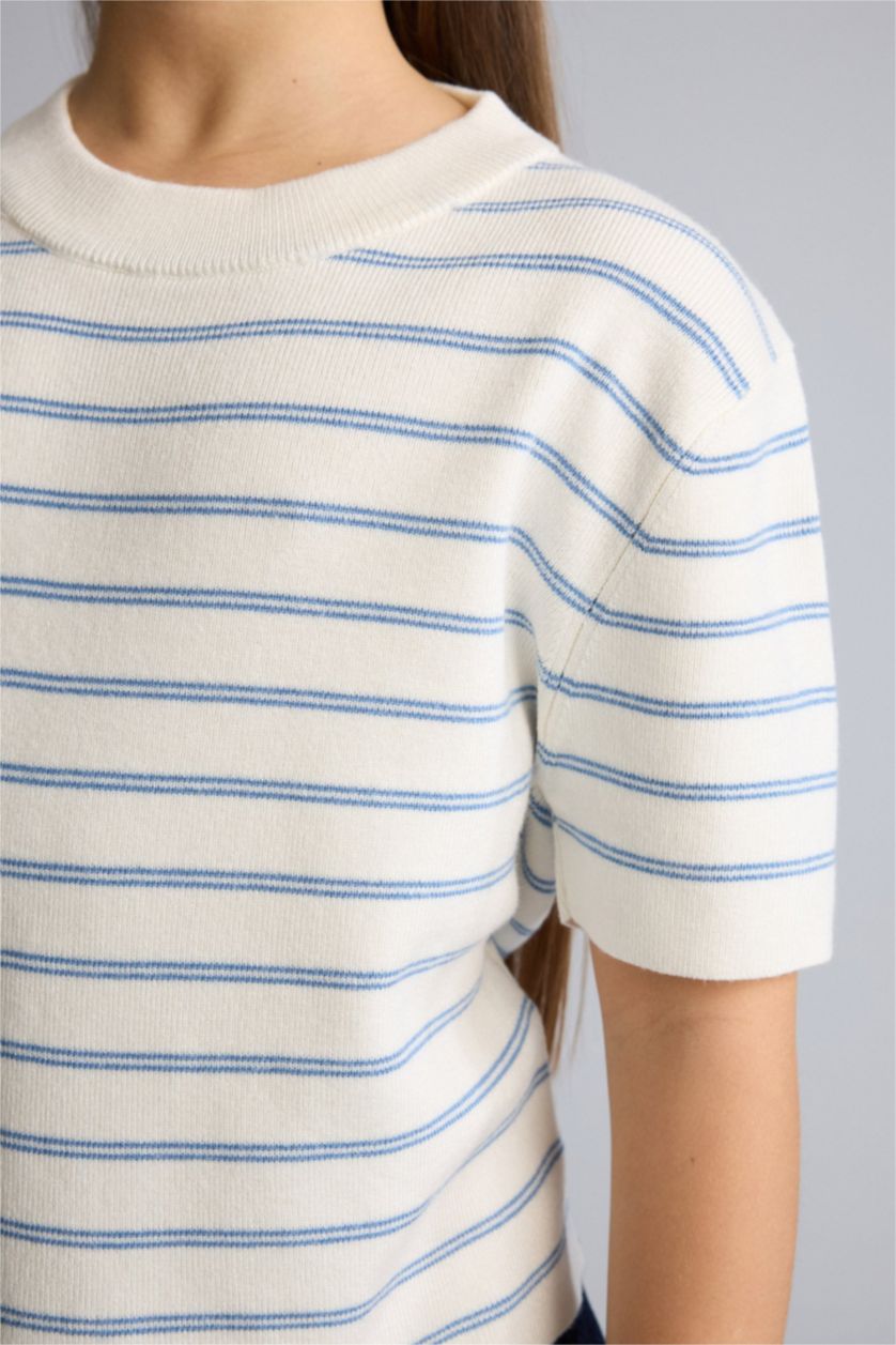 Kız Çocuk - Genç Kız Ekru Ribana Kız Çocuk Kazak