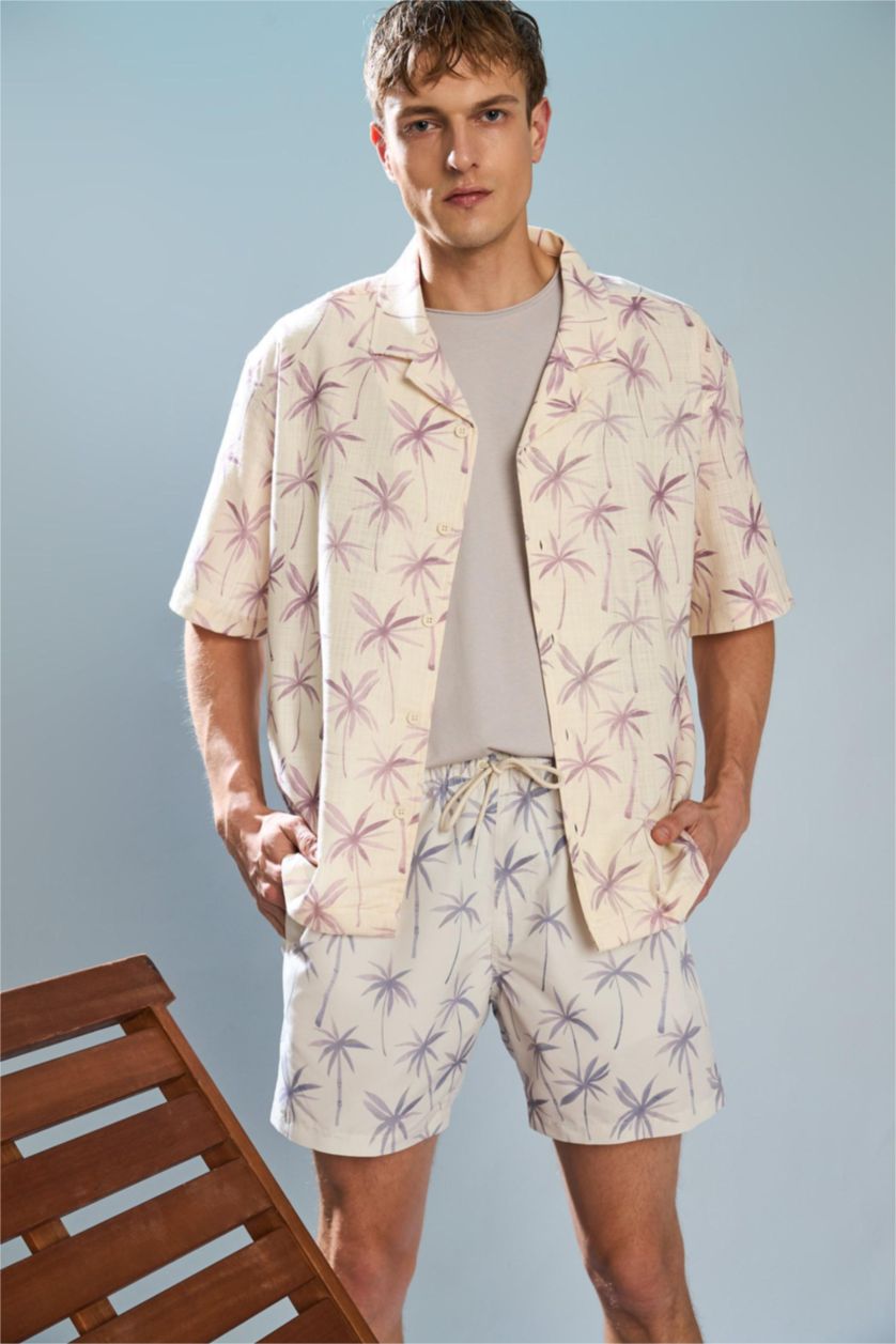 رجال أرجواني Swim Shorts