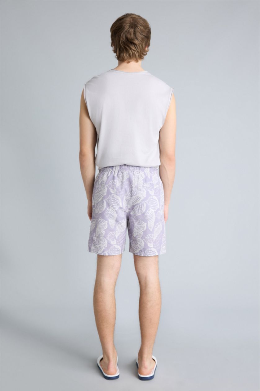 MAN Lilac Regular Fit Swim Shorts