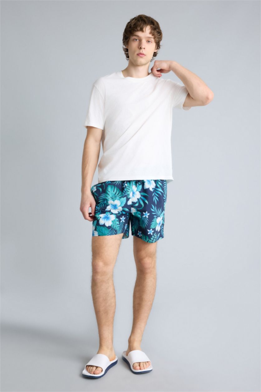 MAN Dark Green Swim Shorts