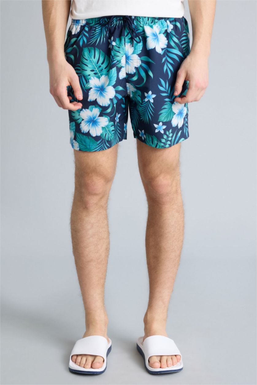 MAN Dark Green Swim Shorts
