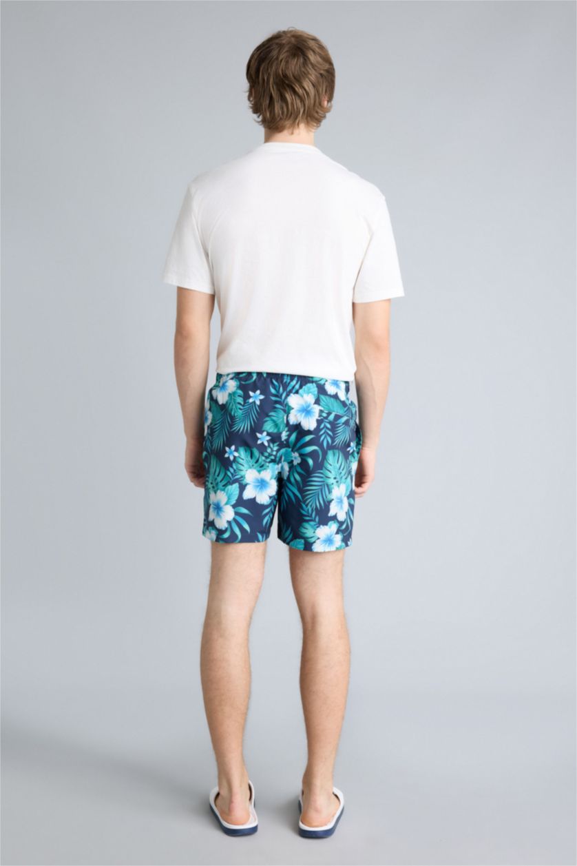 MAN Dark Green Swim Shorts