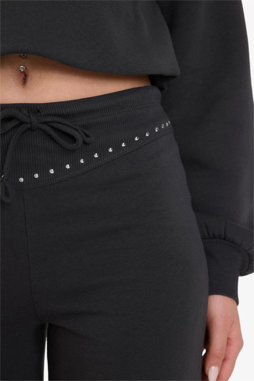 نساء أنثرا بنطرون تريكو قماش سميك قصة مستقيمة