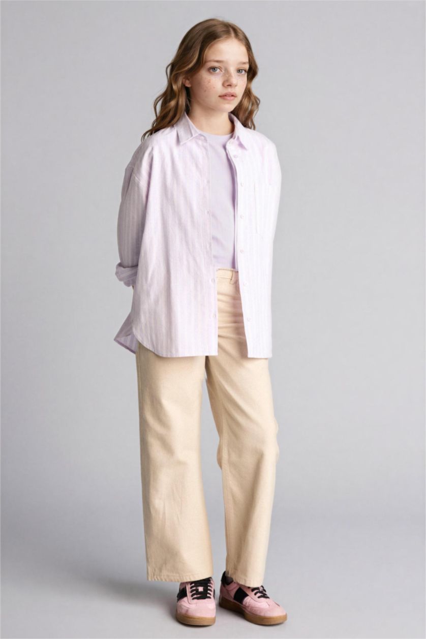 Girls & Teens Light Lilac Girl Oxford 2 Piece Set