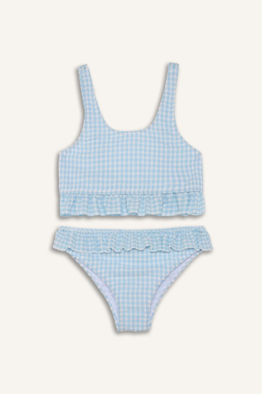 Девочки и подростки Светло-бирюзовый Бикини для девочек набор из 2 предметов