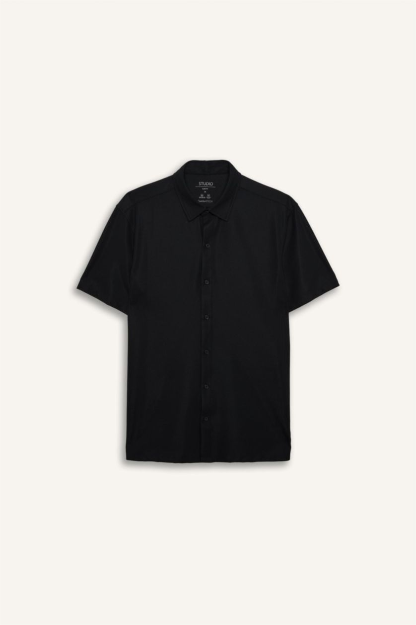 Ерлер қара Man Short Sleeve Shirt