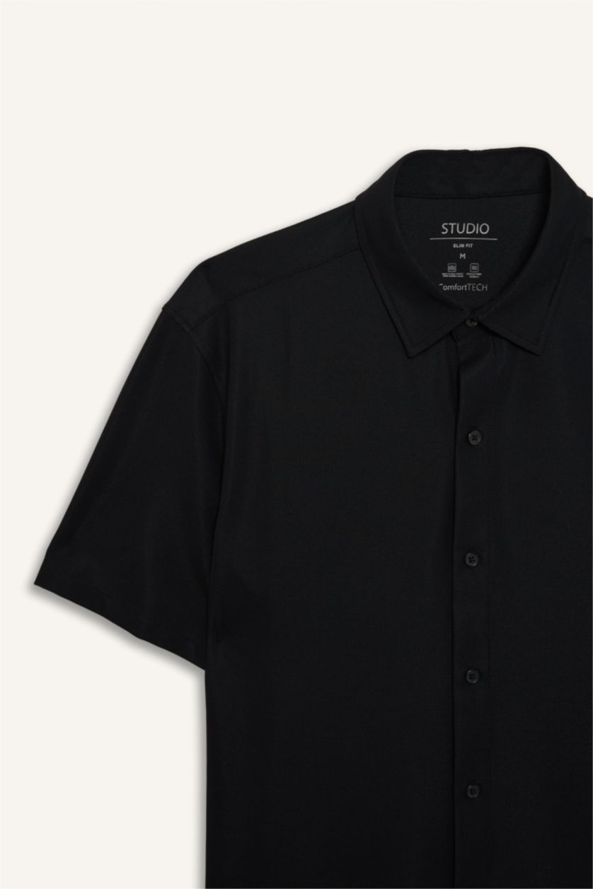 Ерлер қара Man Short Sleeve Shirt