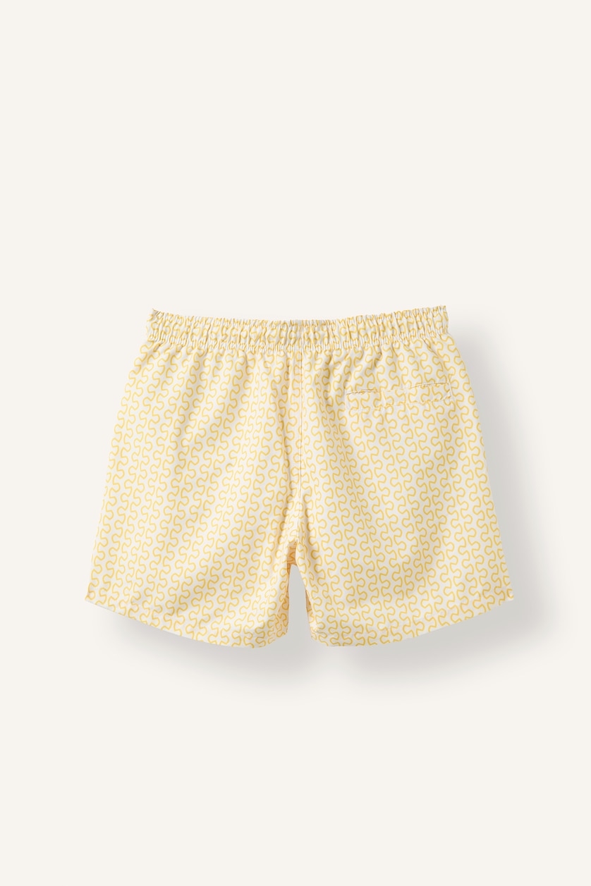 Men Yellow Swim Shorts