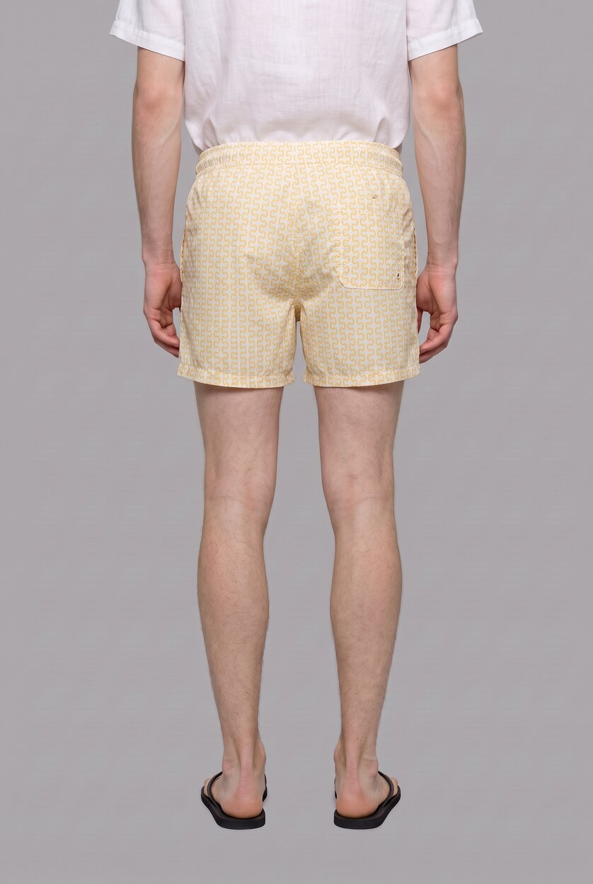 Men Yellow Swim Shorts