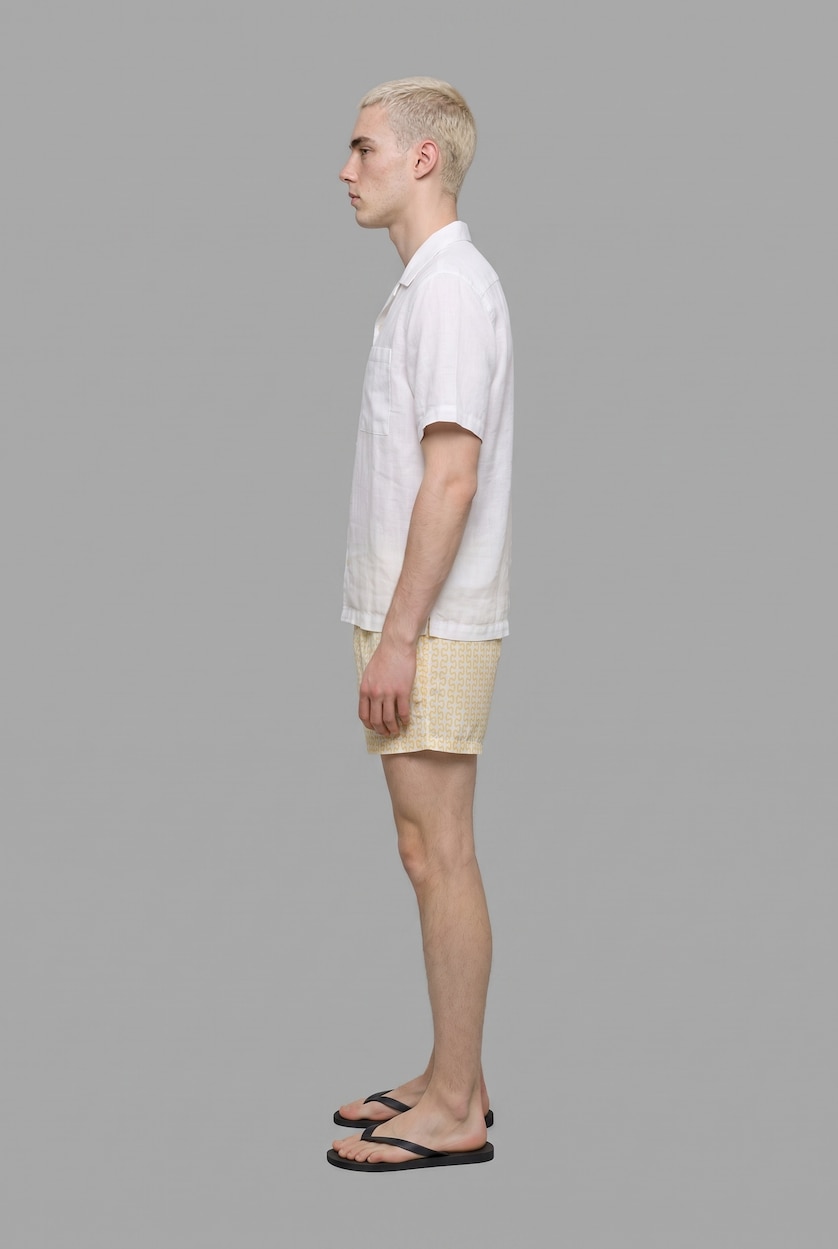 Men Yellow Swim Shorts