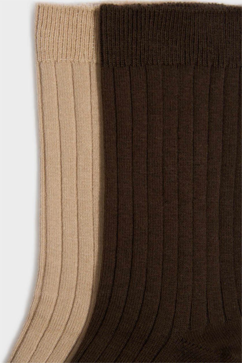 Women Brown 2 piece Long sock