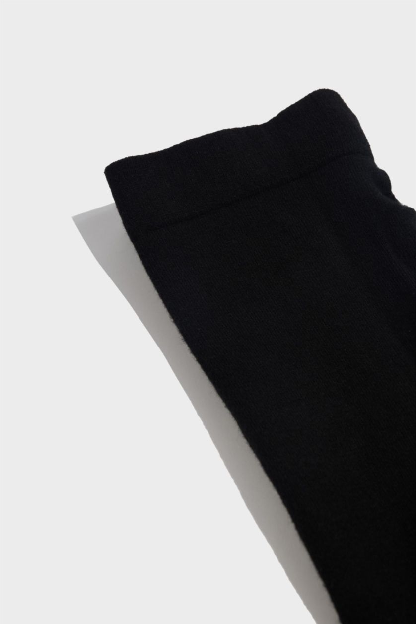Kadın Siyah Kadın Basıc Düz Modal Kalın Külotlu Çorap