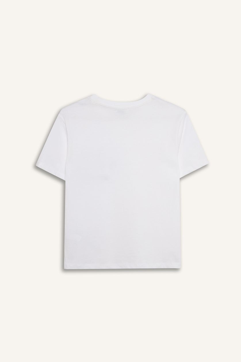 أولاد أبيض تيشيرت ولادي نص ردن مطبوع قصة عادية بطبعة