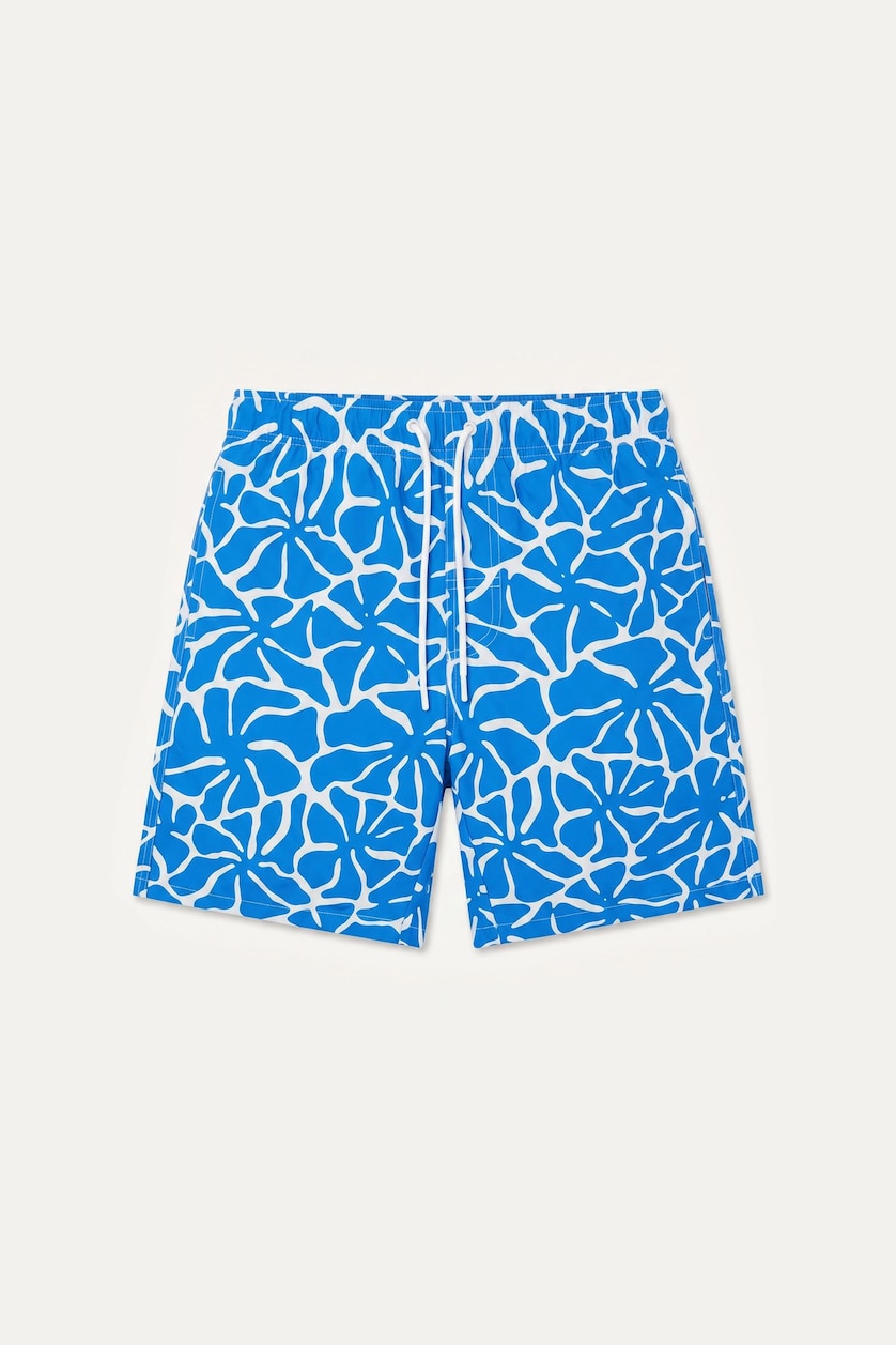 Men Royal Regular Fit Swim Shorts