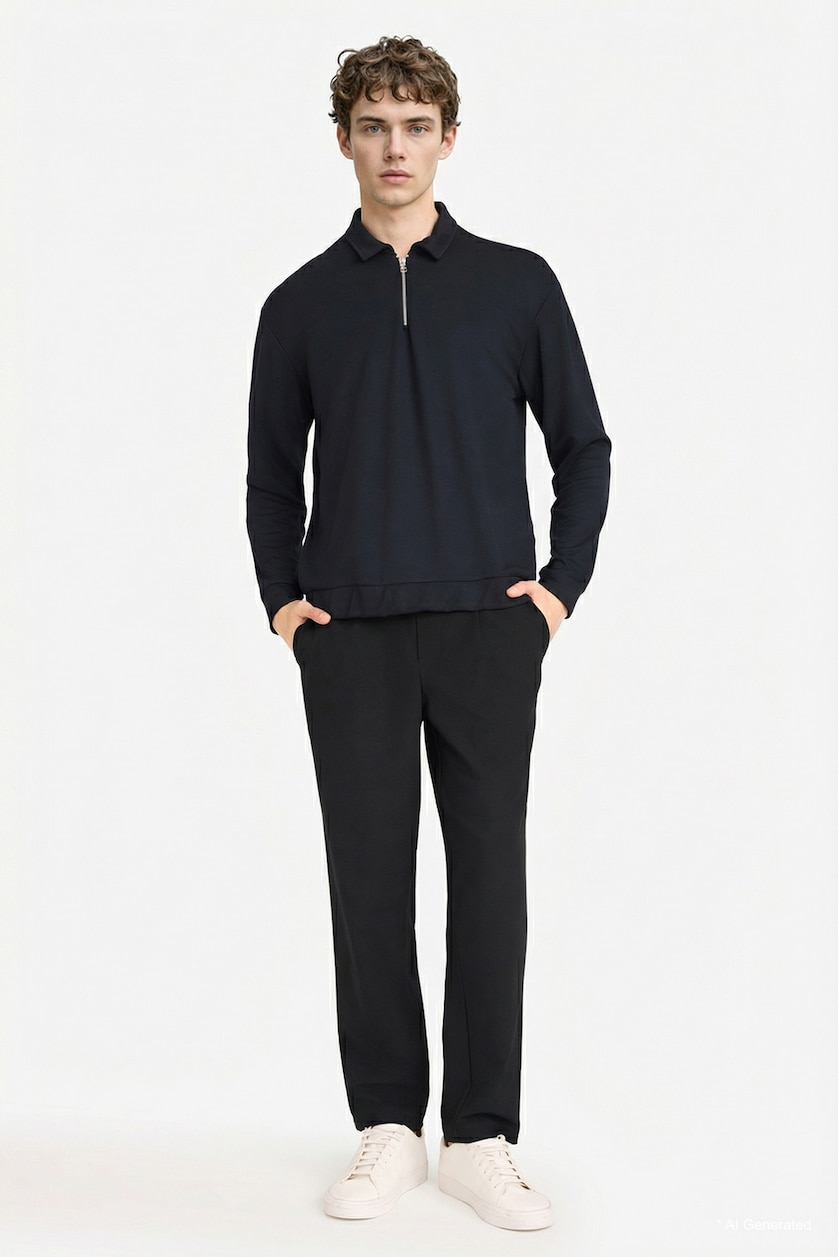 HOMME Noir Coupe Régulière