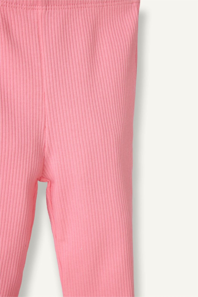 Kız Bebek Pembe Fitilli Kaşkorse Tayt Kız Bebek