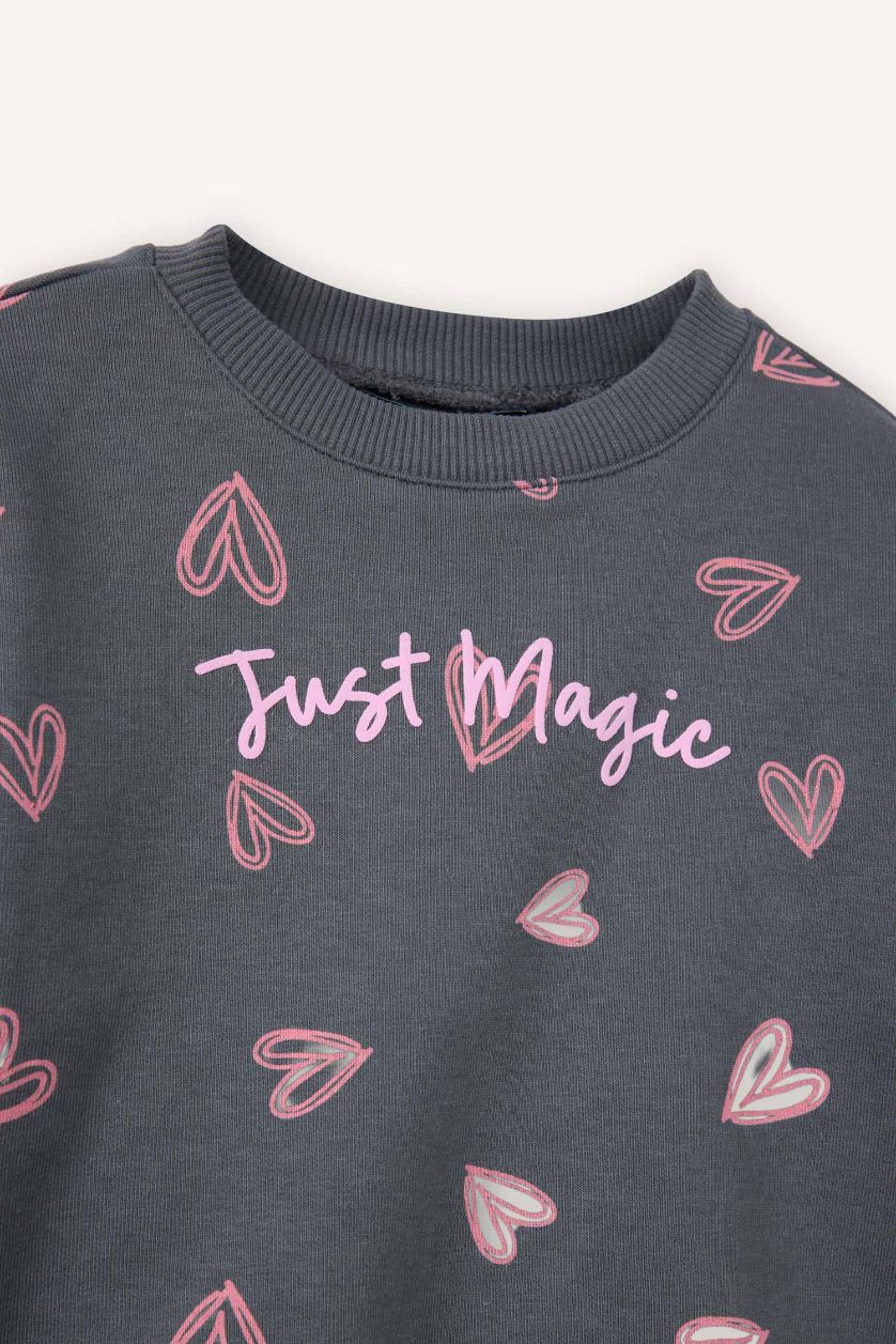 طفلة صغيرة أنثرا سويت شيرت بيبي بناتي اوفر سايز بياخة مستديرة