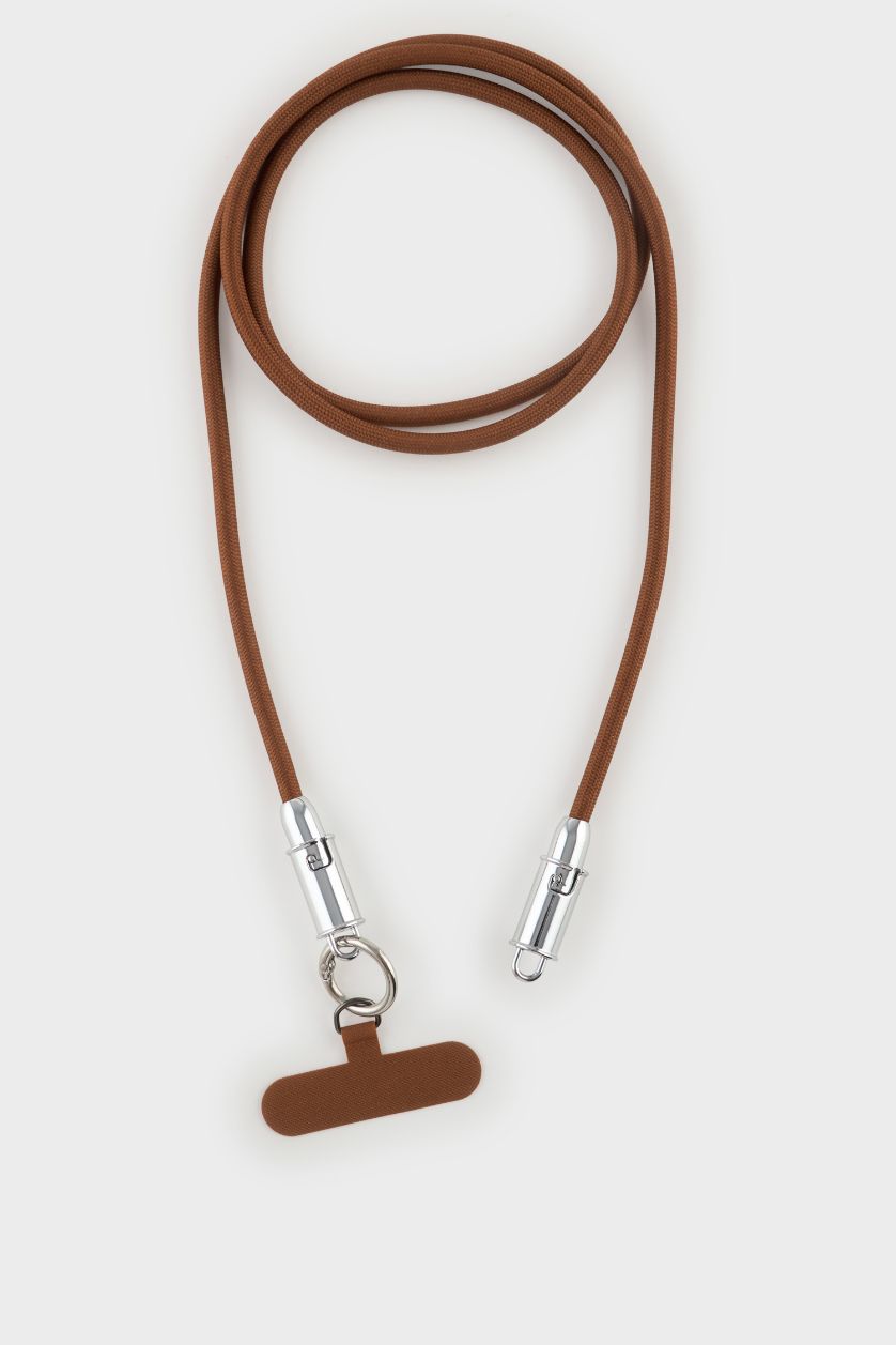 Kadın Koyu Kahve Telefon Askısı