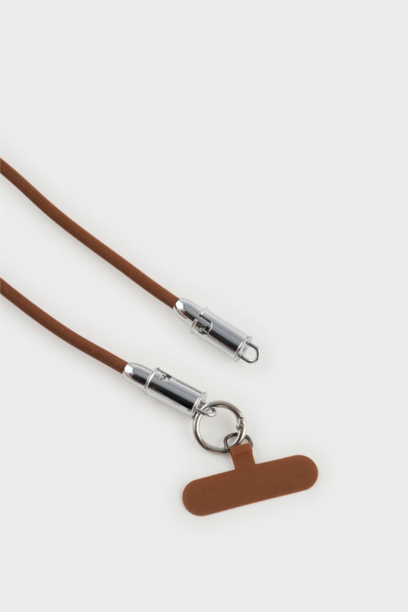 Kadın Koyu Kahve Telefon Askısı