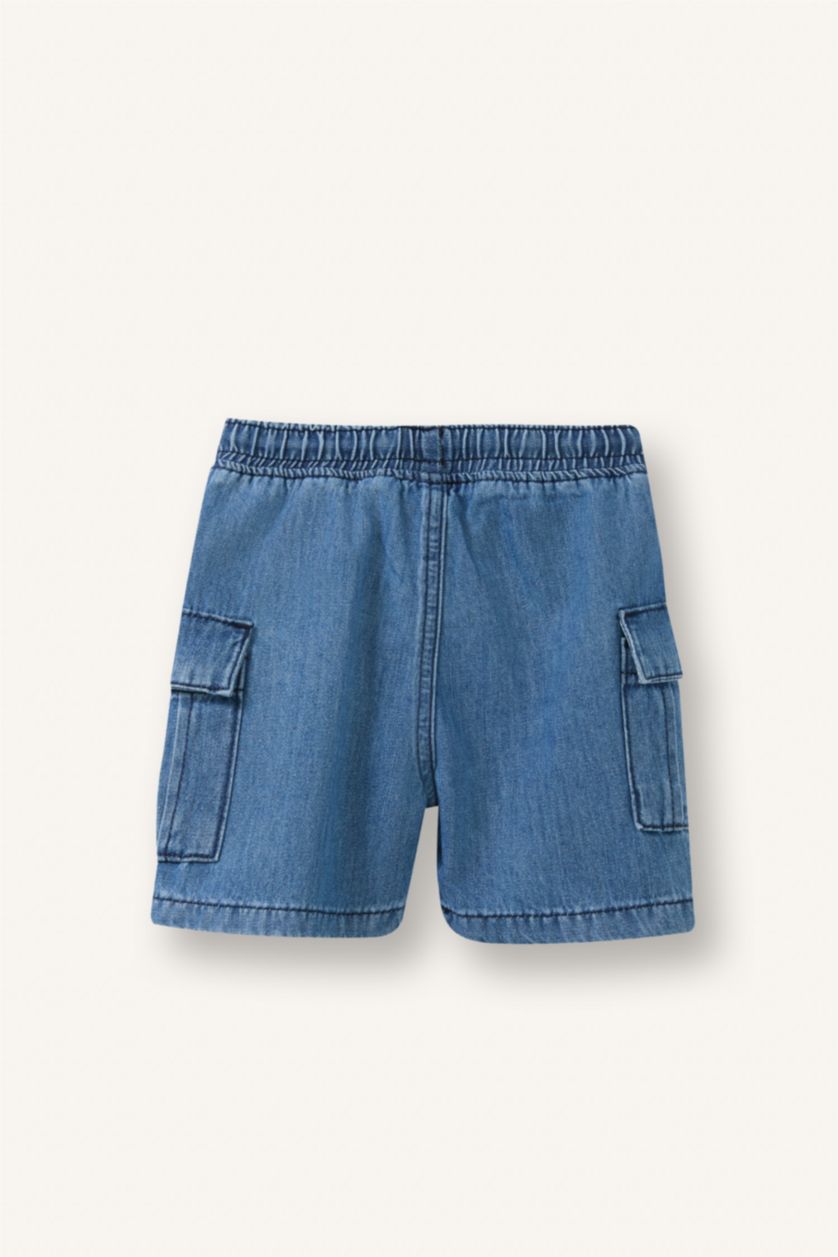 Baby Boys Blue Baby Boy Regular Fit Shorts