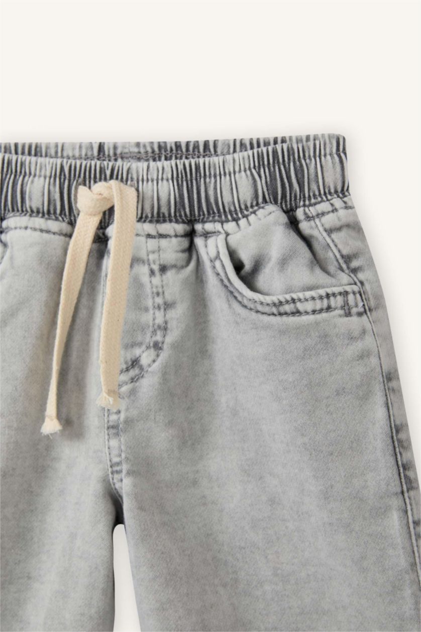 Baby Boys Grey Baby Boy Elastic Waist Jeans