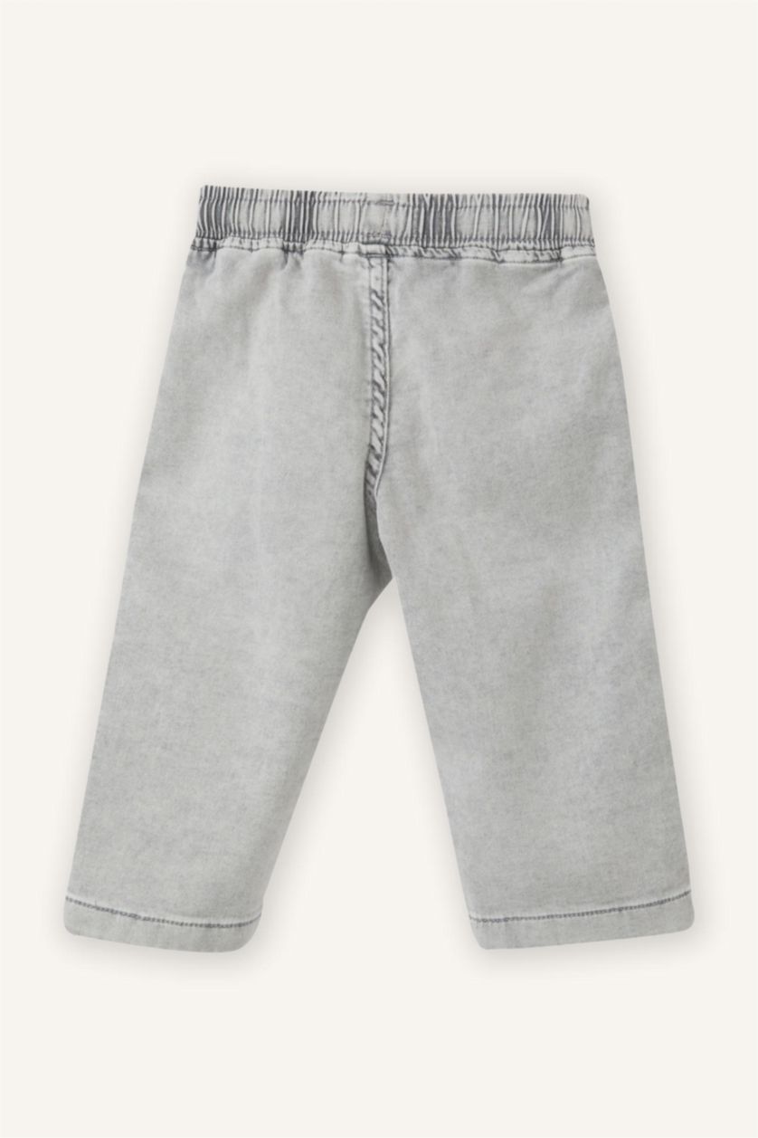 Baby Boys Grey Baby Boy Elastic Waist Jeans
