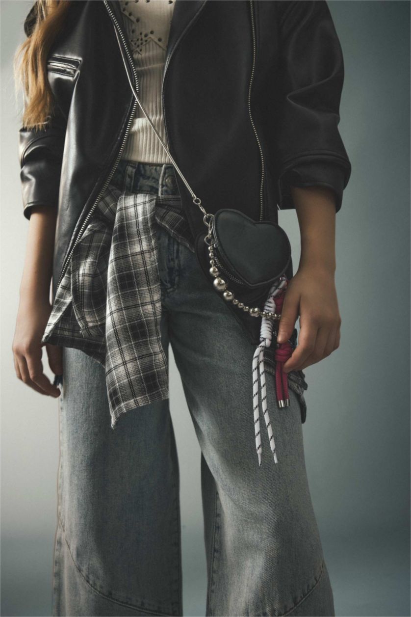 Kız Çocuk - Genç Kız Siyah Çapraz Çanta Kız Çocuk