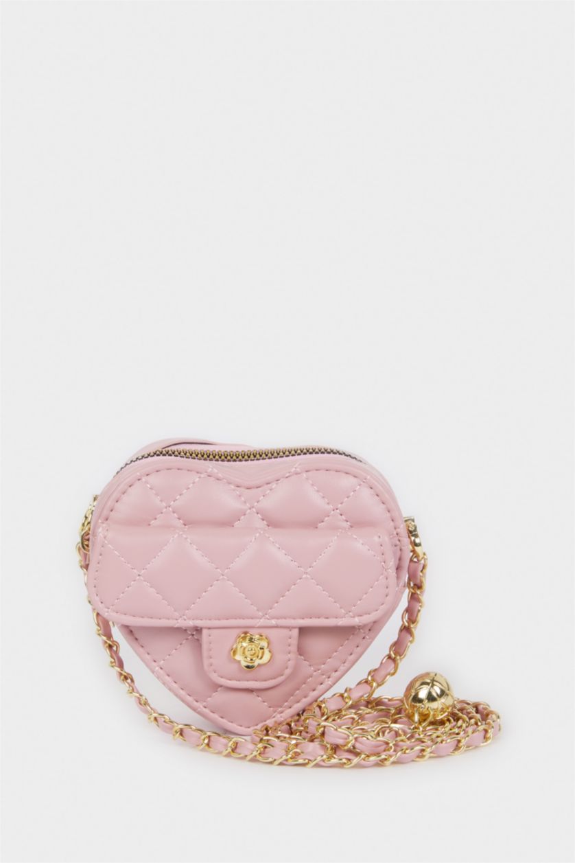 Kız Çocuk - Genç Kız Pembe Çapraz Çanta Kız Çocuk