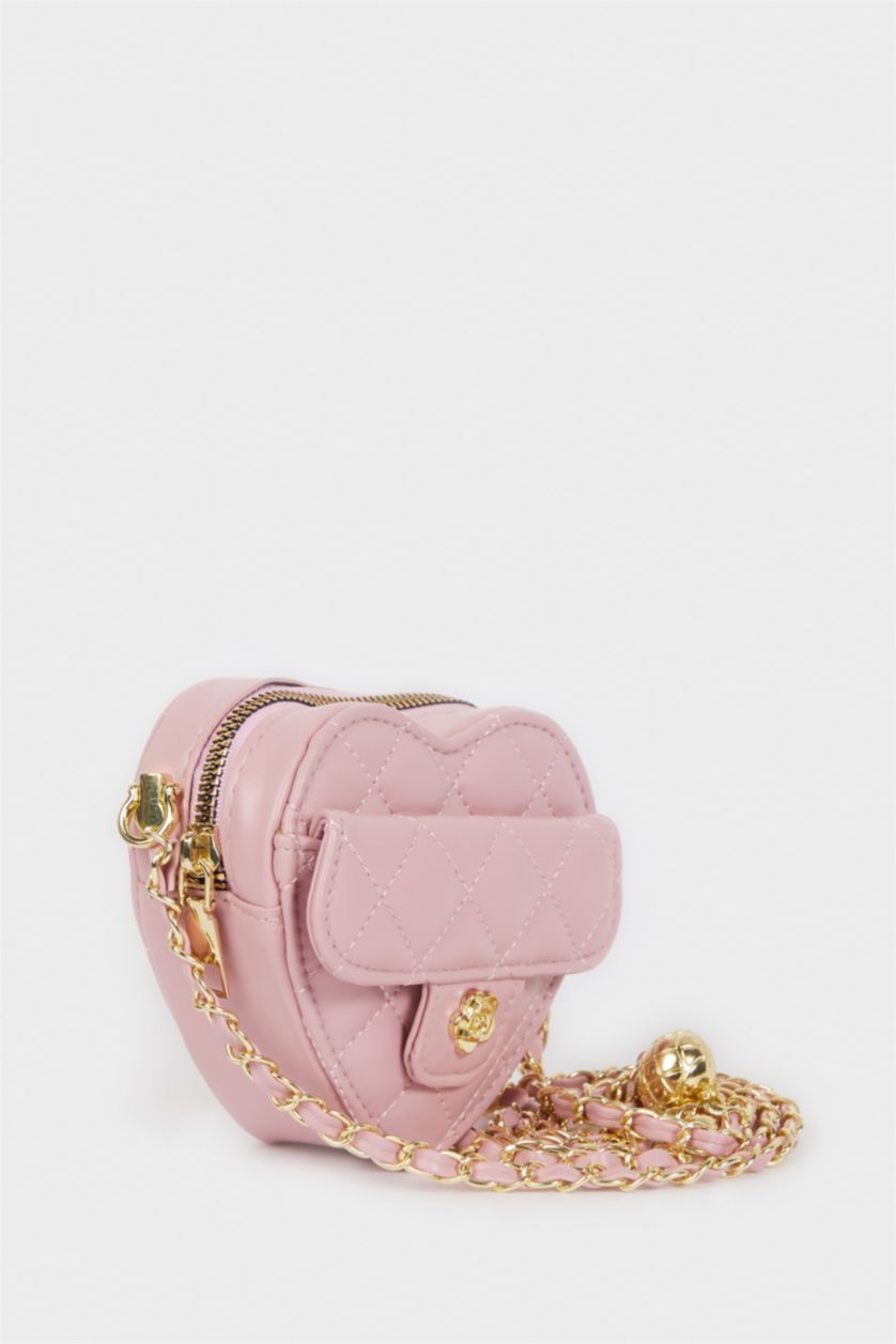 Kız Çocuk - Genç Kız Pembe Çapraz Çanta Kız Çocuk