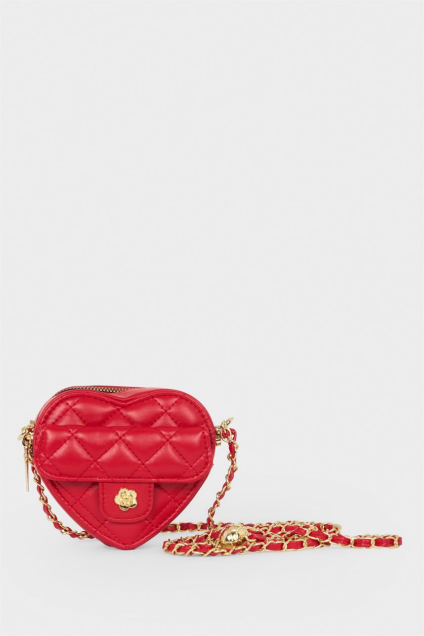 Kız Çocuk - Genç Kız Kırmızı Çapraz Çanta Kız Çocuk