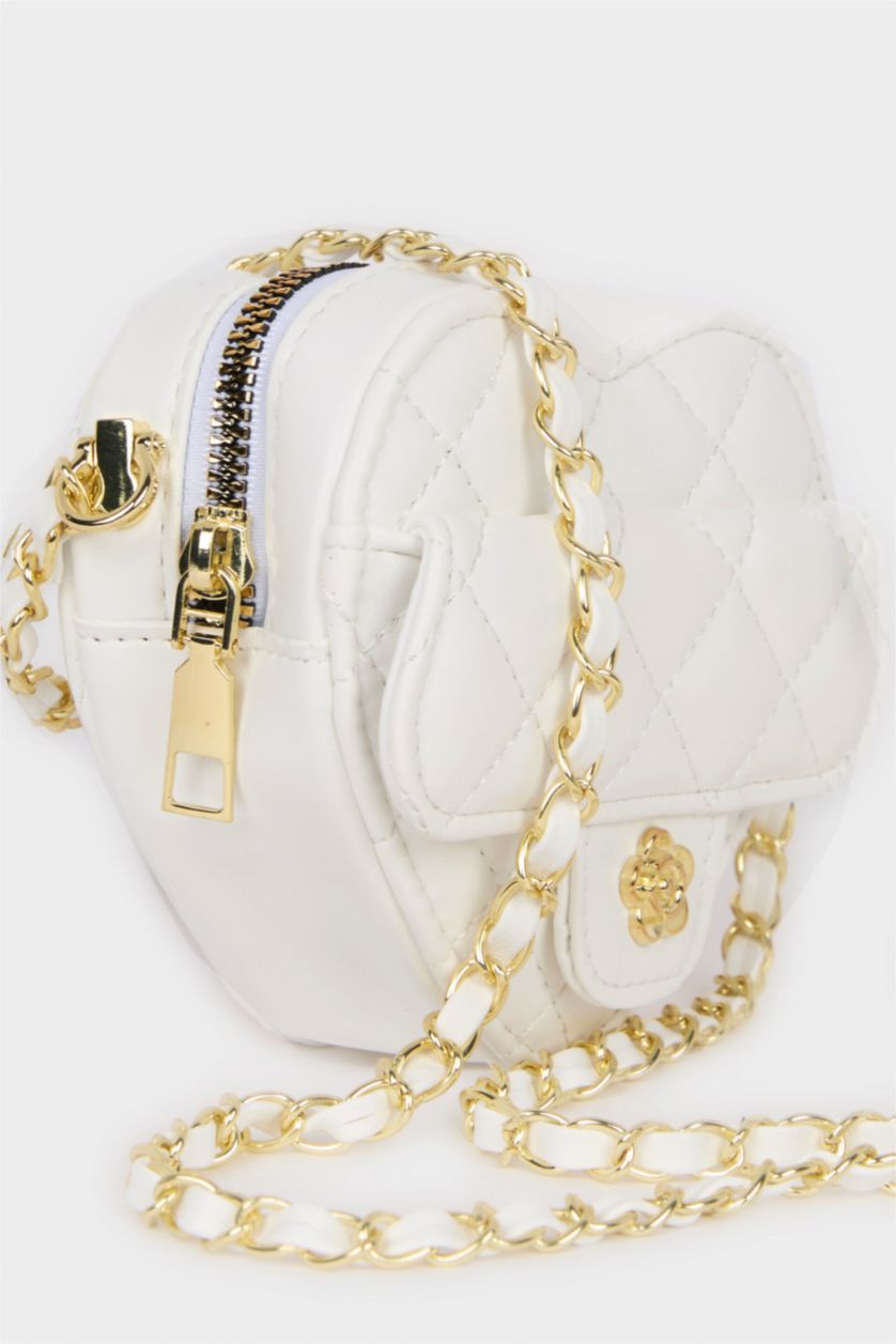 Kız Çocuk - Genç Kız Beyaz Çapraz Çanta Kız Çocuk