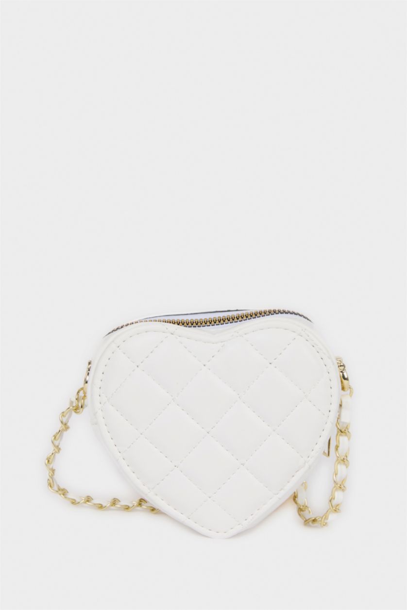 Kız Çocuk - Genç Kız Beyaz Çapraz Çanta Kız Çocuk