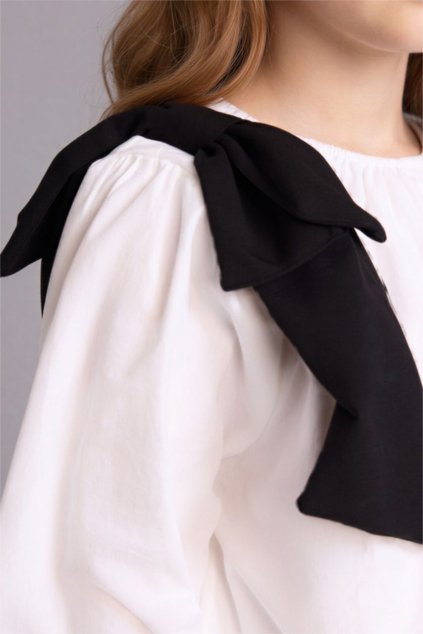 Girls & Teens White Girl Poplin Shirt