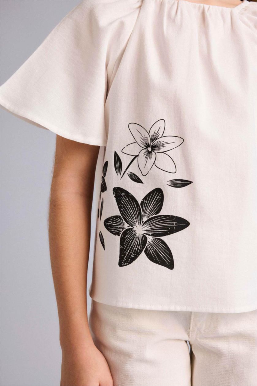 Kız Çocuk - Genç Kız Beyaz Twill Bluz Kız Çocuk