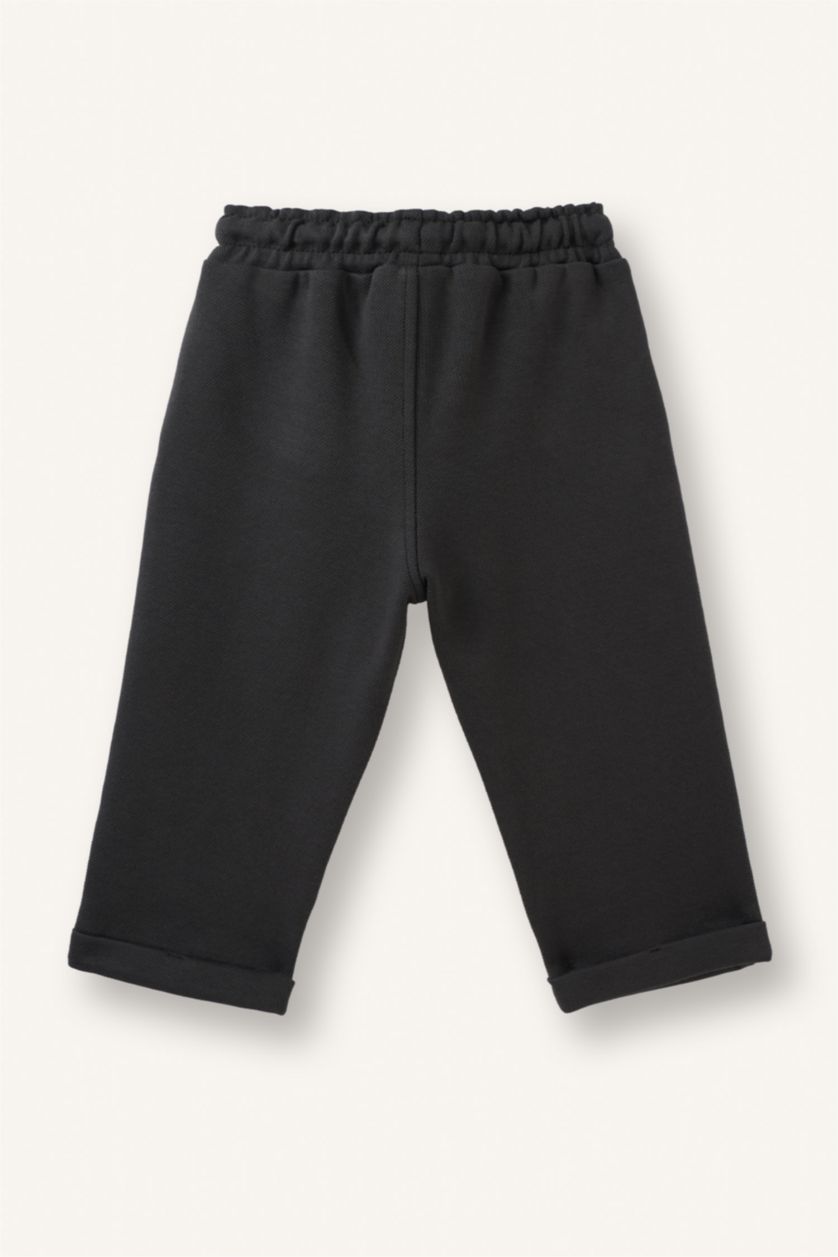 Baby Boys Anthracite Regular Fit Elastic Band Trousers