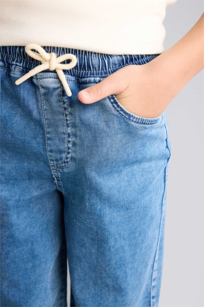 Erkek Çocuk - Genç Erkek Açık Mavi Regular Fıt Düz Paça Jean Pantolon Erkek Çocuk