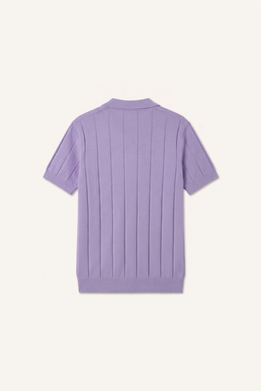 Erkek Menekşe Standart Fit Polo Tişört
