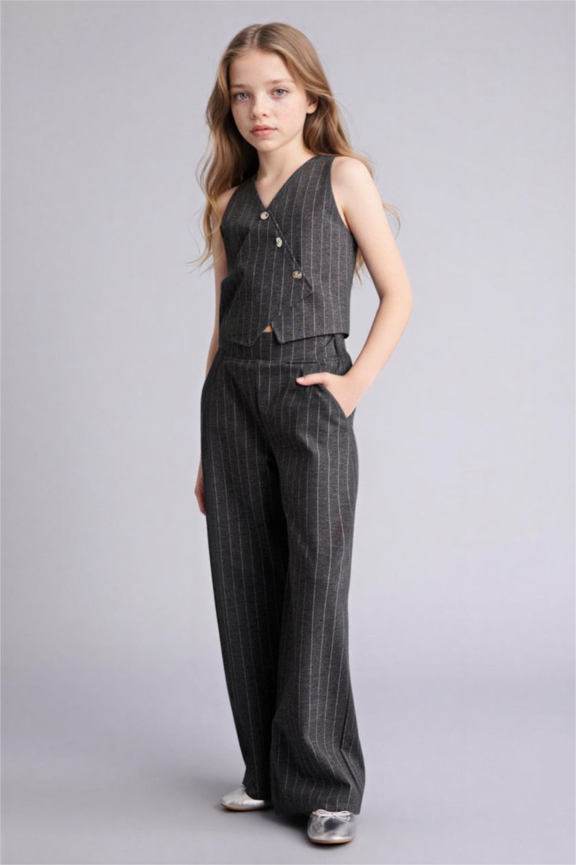 Kız Çocuk - Genç Kız Açık Gri 2'li Takım Kız Çocuk