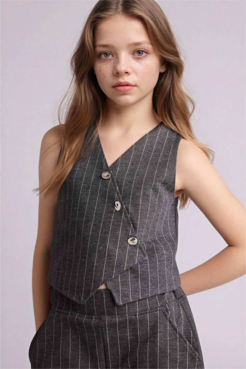 Kız Çocuk - Genç Kız Açık Gri 2'li Takım Kız Çocuk